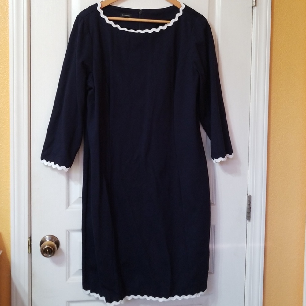 Talbots Navy Blue Dress Size 16